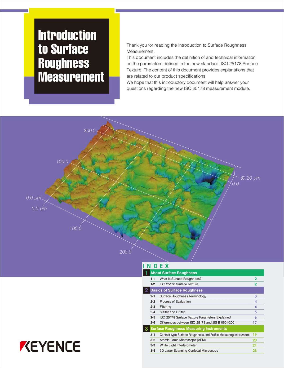 Surface Roughness Basics: ISO 25178 Guidebook