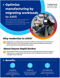Optimize manufacturing by migrating workloads to AWS
