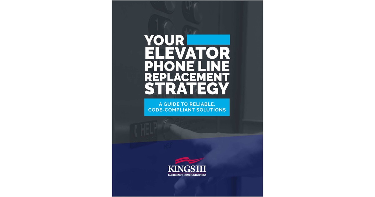Code-Compliant Elevator Communications: Replacing Phone Lines for ...