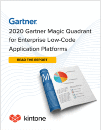 Kintone Recognized in 2020 Gartner Magic Quadrant for Enterprise Low-Code Application Platforms
