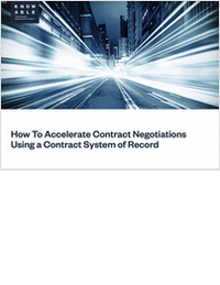 How To Accelerate Contract Negotiations Using a Contract System of Record