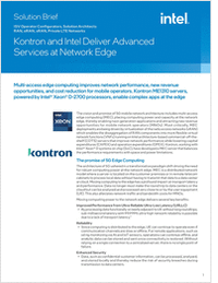 Kontron and Intel Deliver Advanced Solutions at Network Edge