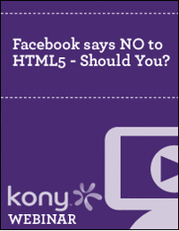 Facebook says NO to HTML5 - Should You?