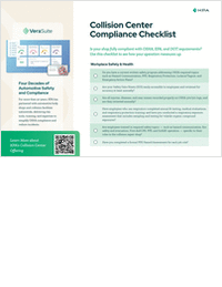 Collision Center Compliance Checklist