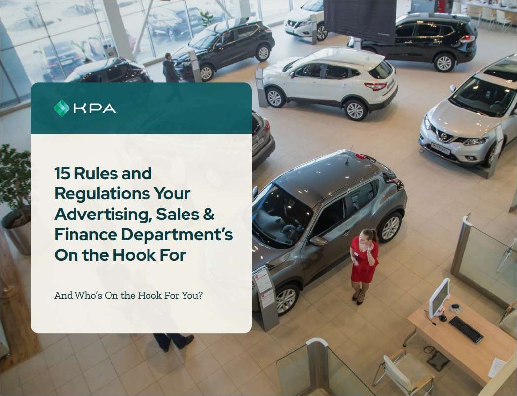 15 Regulations Every Dealership Must Know - And Own