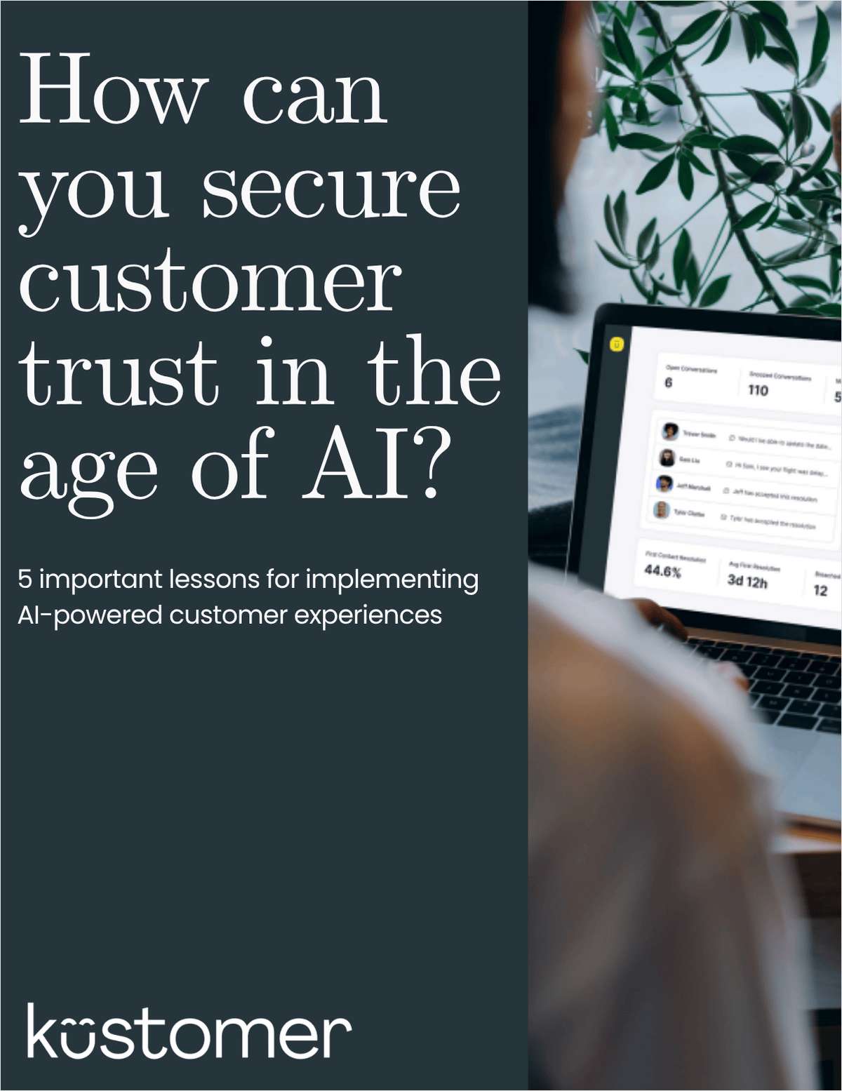 How can you secure customer trust in the age of AI?