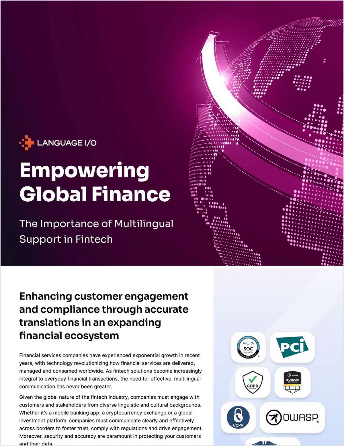 White paper: Empowering global finance - the importance of multilingual support in fintech