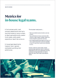 Metrics For In-House Legal Teams
