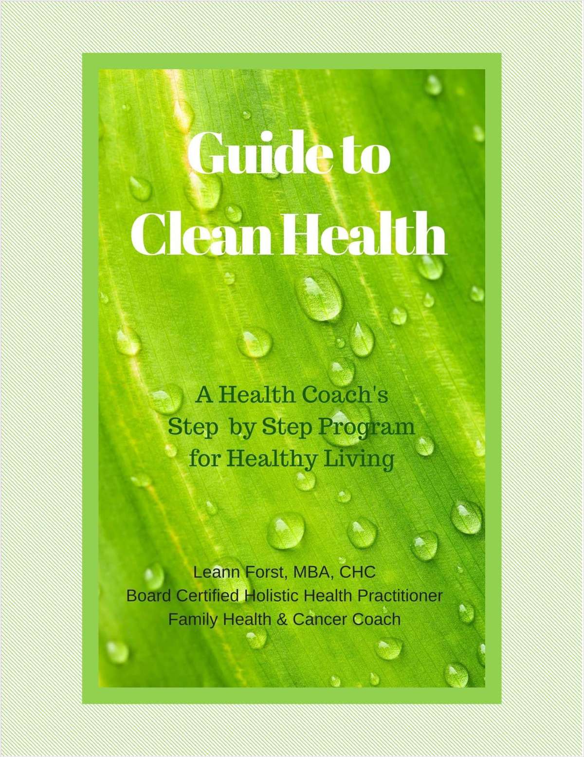 Guide to Clean Health - A Health Coach's Step by Step Program for Healthy Living
