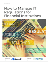 How Financial Institutions can Manage IT Regulations