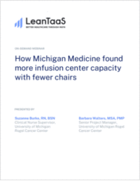 How Michigan Medicine Found More Infusion Center Capacity with Fewer Chairs