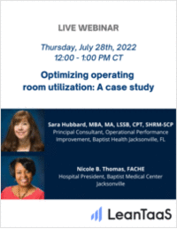 Optimizing operating room utilization: A case study