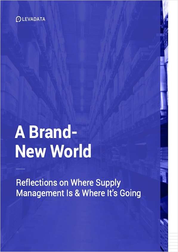 A Brand-New World: Reflections on Where Supply Management Is & Where It's Going