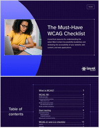 The Must-Have WCAG Checklist Guide