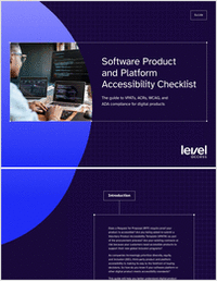 Software Product and Platform Accessibility Checklist The guide to VPATs, ACRs, WCAG, and ADA compliance for digital products