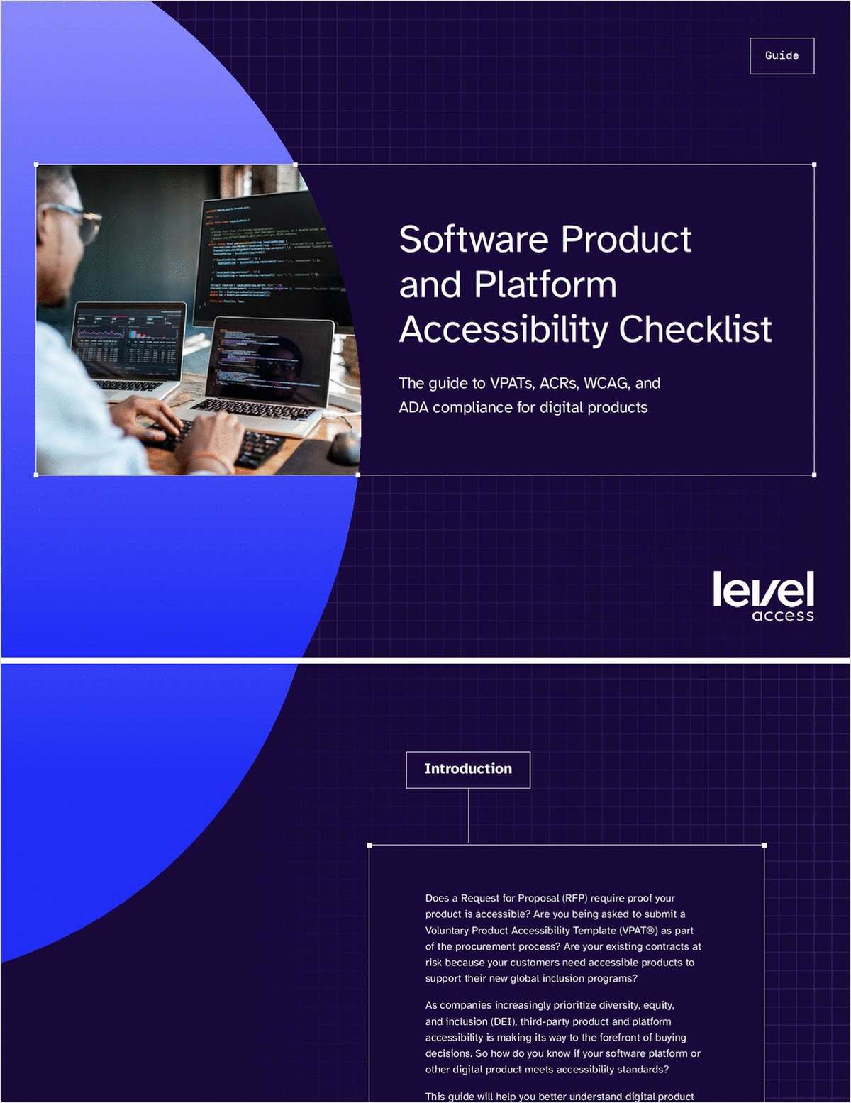 Software Product and Platform Accessibility Checklist The guide to VPATs, ACRs, WCAG, and ADA compliance for digital products