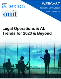 Legal Operations & AI: Trends for 2023 & Beyond