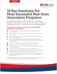 10 Key Questions For More Successful Non-Dues Association Programs