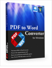 PDF to Word Converter for Windows Version 4.0.0 (Reg $29.99) FREE for a limited time