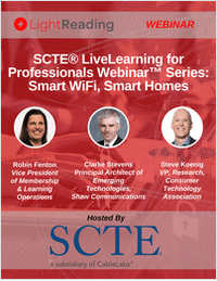 SCTE® LiveLearning for Professionals Webinar™ Series: Smart WiFi, Smart Homes