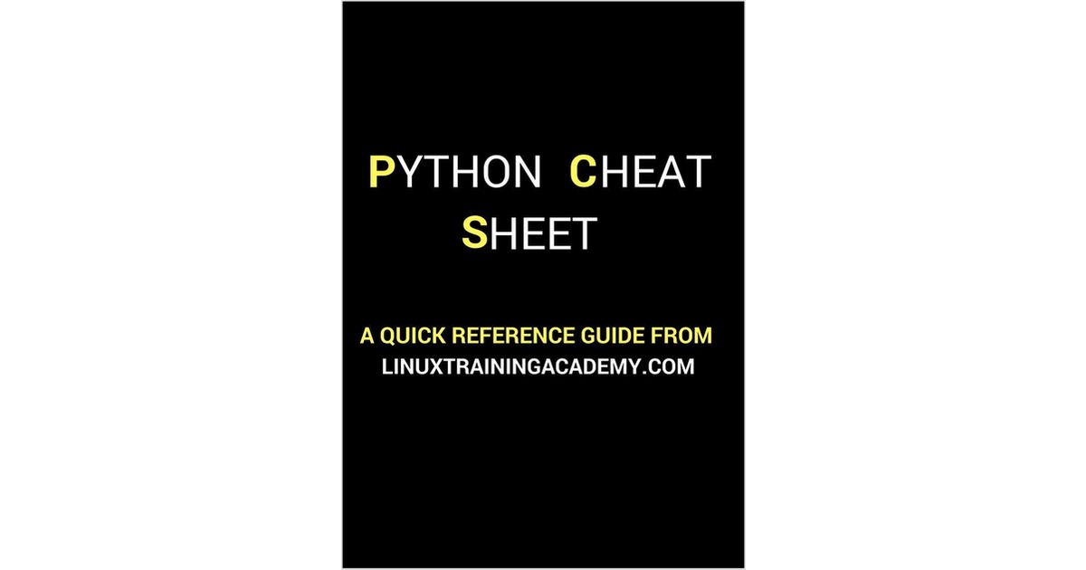 Python Cheat Sheet