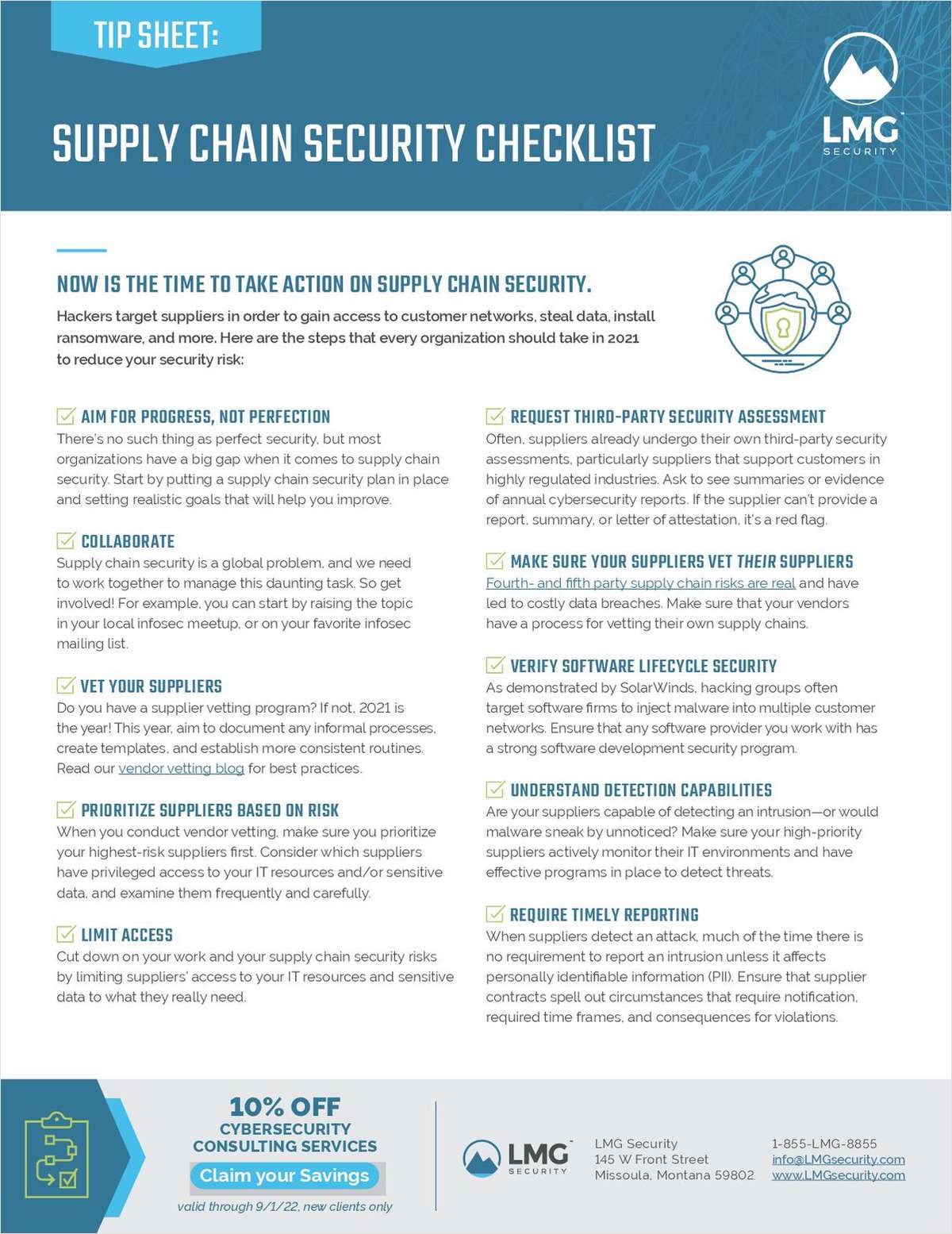 Supply Chain Security Checklist