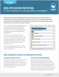 Web App Pentesting Checklist