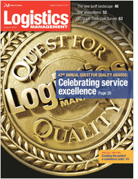 Logistics Management: 42nd Annual Quest for Quality Awards: Celebrating service excellence in logistics