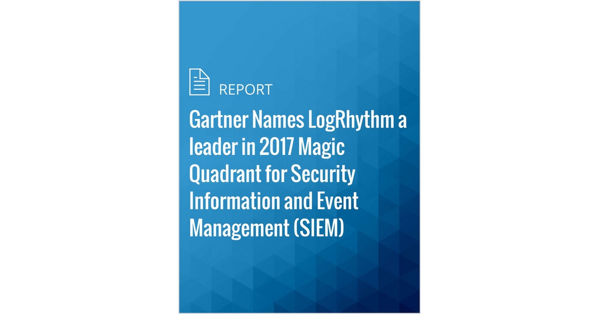 Gartner Names LogRhythm a leader in 2017 Magic Quadrant for Security