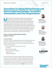 Innovations in Linking Rational Design and Material-Sparing Strategies