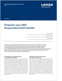 Empower your ADC drug product tech transfer