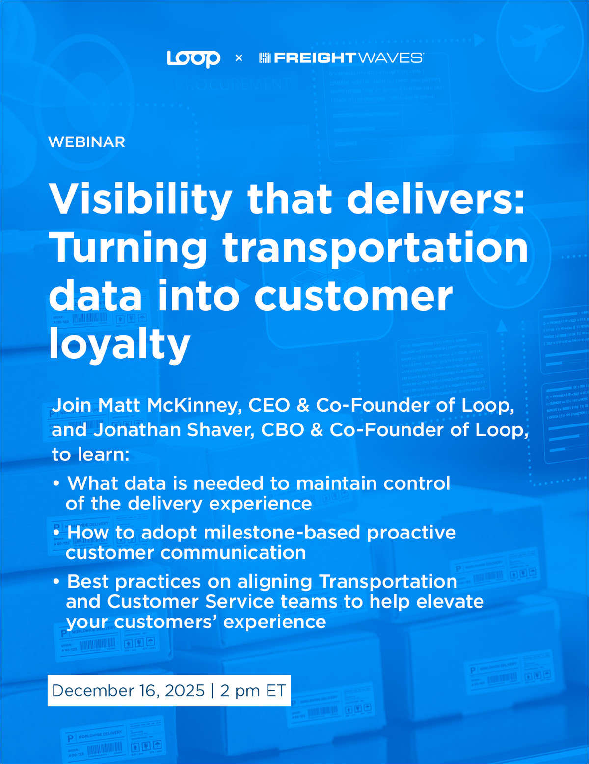 Visibility that delivers: Turning transportation data into customer loyalty