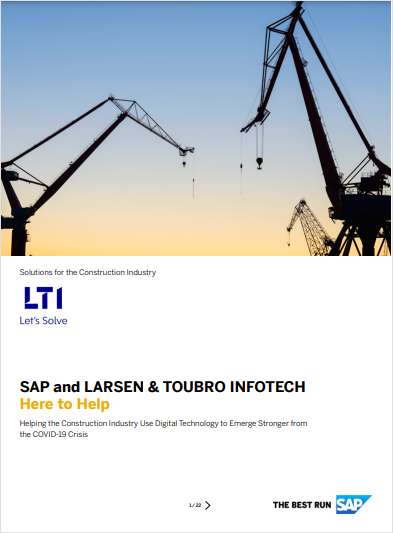 LTI and SAP help Construction companies re-emerge stronger