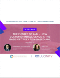 Webinar: The future of AML-  How Customer Intelligence is the basis of truly risk-based AML