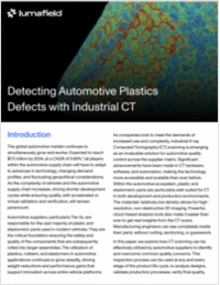 Detecting Automotive Plastics Defects with Industrial CT