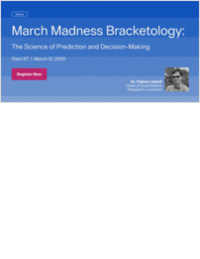 March Madness Bracketology: The Science of Prediction and Decision-Making
