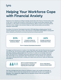 Helping your Workforce Cope with Financial Anxiety