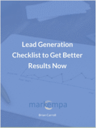 Lead Generation Checklist