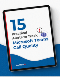 15 Alerts to Track Microsoft Teams Call Quality