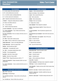 Linux Command Line Cheat Sheet