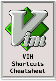 VIM Keyboard Shortcuts Cheat Sheet