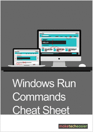 Windows Run Commands Cheat Sheet