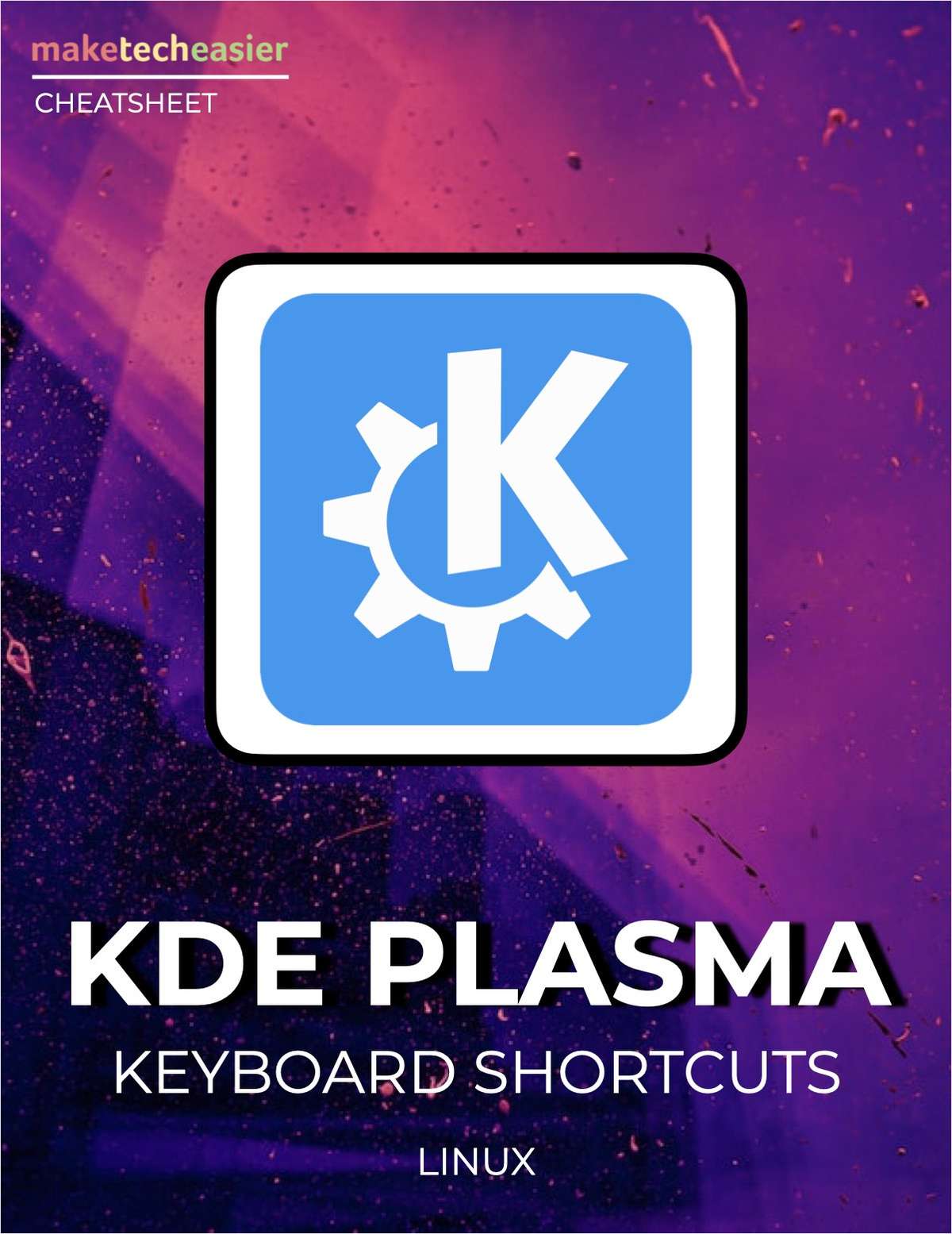 KDE Plasma Keyboard Shortcuts Cheatsheet