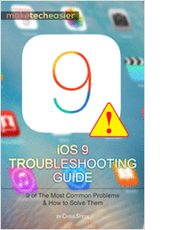 iOS 9 Troubleshooting Guide