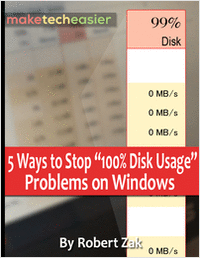 5 Ways to Stop '100% Disk Usage' Problems on Windows