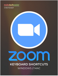 Zoom Keyboard Shortcuts Cheat sheet