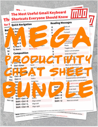 MEGA Productivity Cheat Sheet Bundle