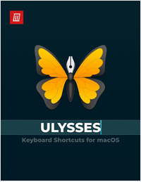 Ulysses Keyboard Shortcuts for macOS