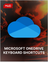 Microsoft OneDrive Keyboard Shortcuts Cheat Sheet