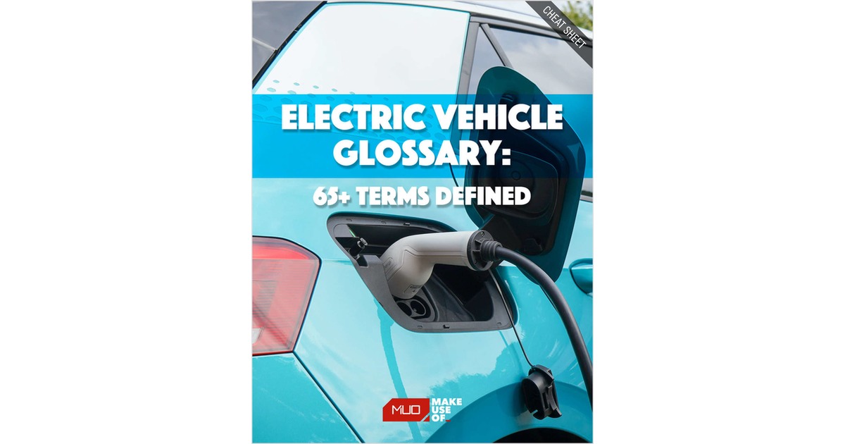 Electric Vehicle Glossary 65+ Terms Defined (Free Cheat Sheet) Free